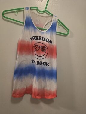 wonder nation Pink Ombre Tie-Dye Tank Top